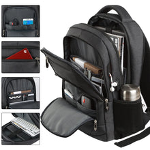 Cargar imagen en el visor de la galería, Mochila – Bolsa de Viaje y Exterior, Bolso para Lentes de Cámara, Mochila Negra Ergonómica para Portátil, Gran Capacidad, Impermeable y Ideal para Montañismo
