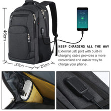 Cargar imagen en el visor de la galería, Mochila – Bolsa de Viaje y Exterior, Bolso para Lentes de Cámara, Mochila Negra Ergonómica para Portátil, Gran Capacidad, Impermeable y Ideal para Montañismo
