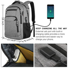 Cargar imagen en el visor de la galería, Mochila – Bolsa de Viaje y Exterior, Bolso para Lentes de Cámara, Mochila Negra Ergonómica para Portátil, Gran Capacidad, Impermeable y Ideal para Montañismo
