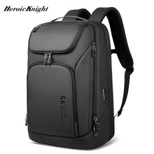 Cargar imagen en el visor de la galería, Mochila Empresarial “Heroic Knight” – Mochila Impermeable de Viaje para Portátil de 17.3&quot;, Alta Capacidad, Multifuncional y con Puerto USB de Carga
