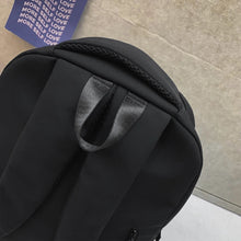 Cargar imagen en el visor de la galería, Mochila de Gran Capacidad de Color Sólido para Estudiantes de Secundaria – Mochila de Viaje Negra y Simple para Estudiantes de Secundaria y Preparatoria
