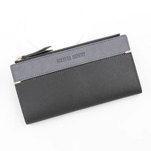 Cargar imagen en el visor de la galería, Cartera larga de mujer con cremallera – Monedero y tarjetero estilo clutch
